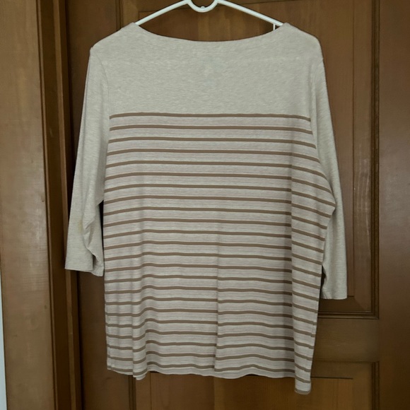 GIRAFFE THEMED KAREN SCOTT TOP SIZE 1X - Picture 4 of 5